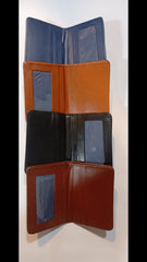 EliteFold – Minimalist Leather Card Wallet (6 Card Slots + 2 Cash Pockets)