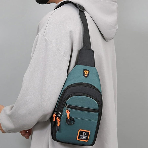 LLSUZY Men Boys Chest Bag Crossbody Bag Waterproof Small Casual Travel Bag for Outdoor Travel Hiking