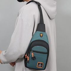 LLSUZY Men Boys Chest Bag Crossbody Bag Waterproof Small Casual Travel Bag for Outdoor Travel Hiking