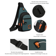 LLSUZY Men Boys Chest Bag Crossbody Bag Waterproof Small Casual Travel Bag for Outdoor Travel Hiking