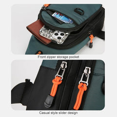 LLSUZY Men Boys Chest Bag Crossbody Bag Waterproof Small Casual Travel Bag for Outdoor Travel Hiking