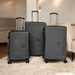 IT Luggage 3-Piece Premium Travel Set – TSA Lock & Double Zipper | 20" 24" 28"